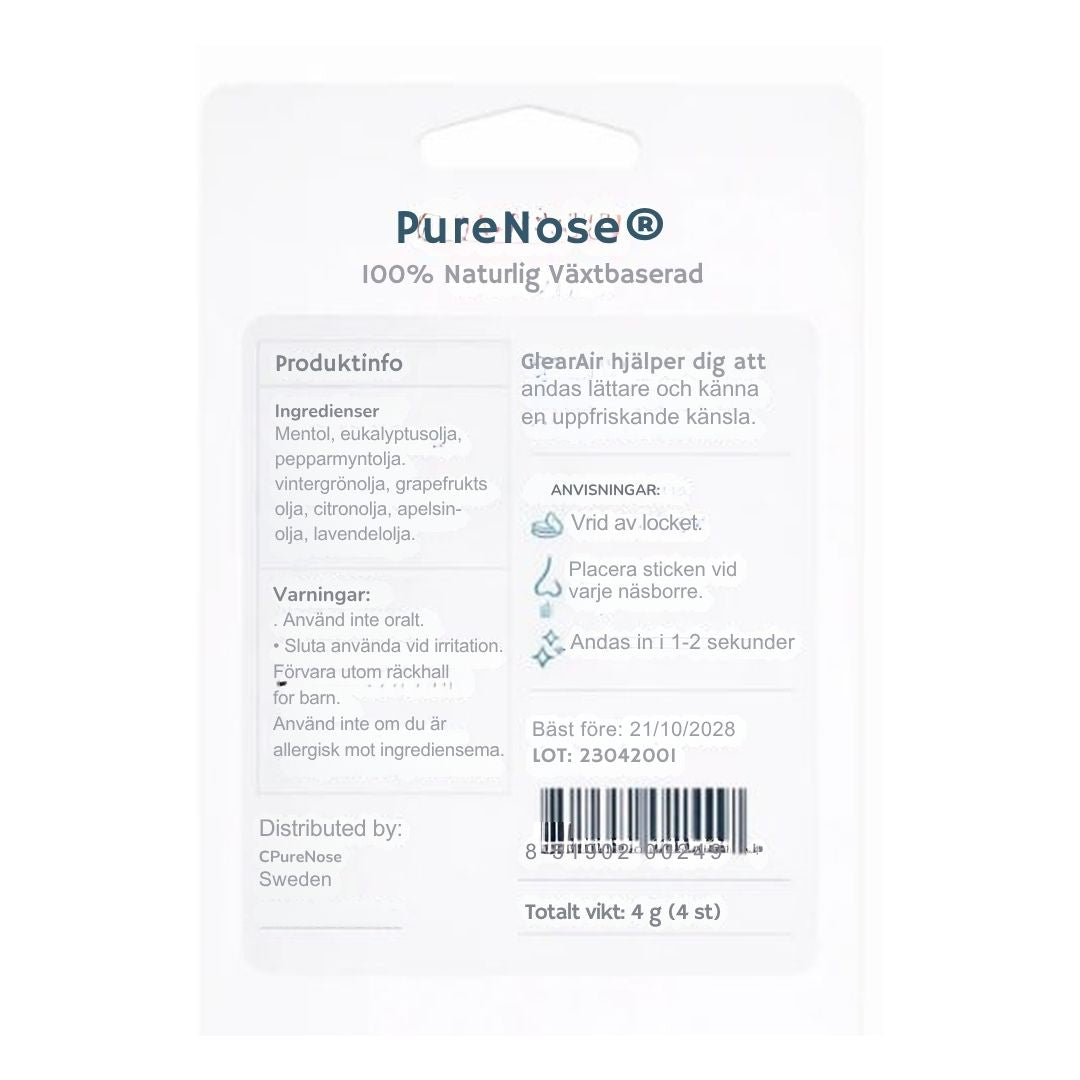 PureNose® - Andas fritt, naturligt
